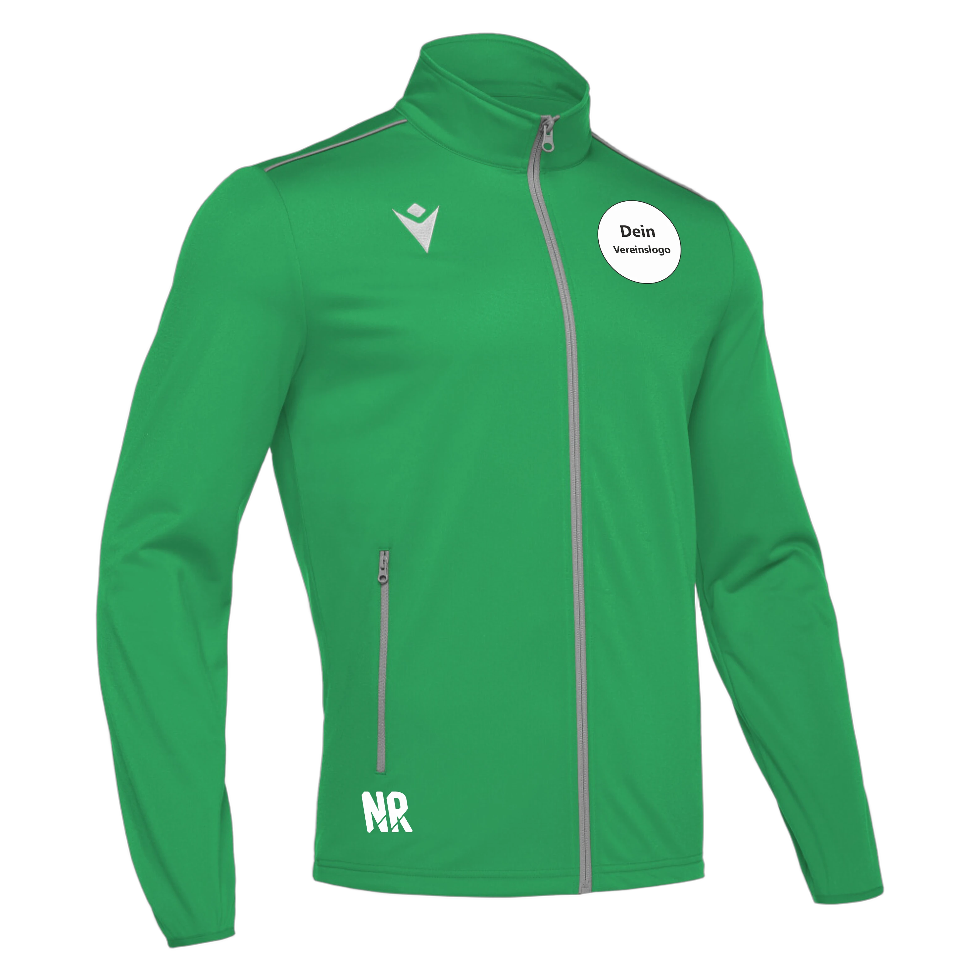 MACRON Herren/Kinder 8122 Nemesis Full Length Zip Top Inkl. Dein Vereinslogo