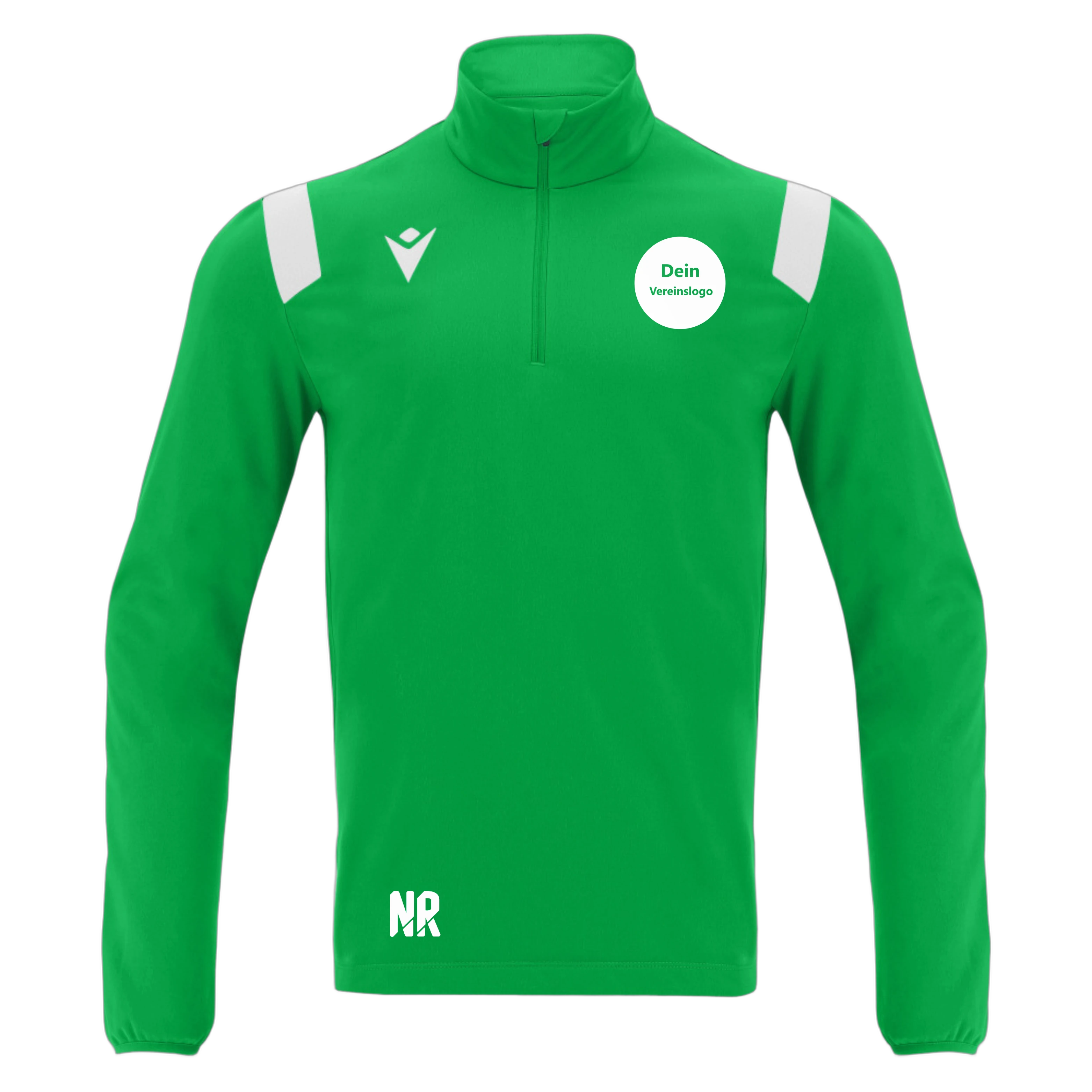 MACRON Herren/Kinder 8172 Gange Training 1/4 Zip Top Inkl. Dein Vereinslogo