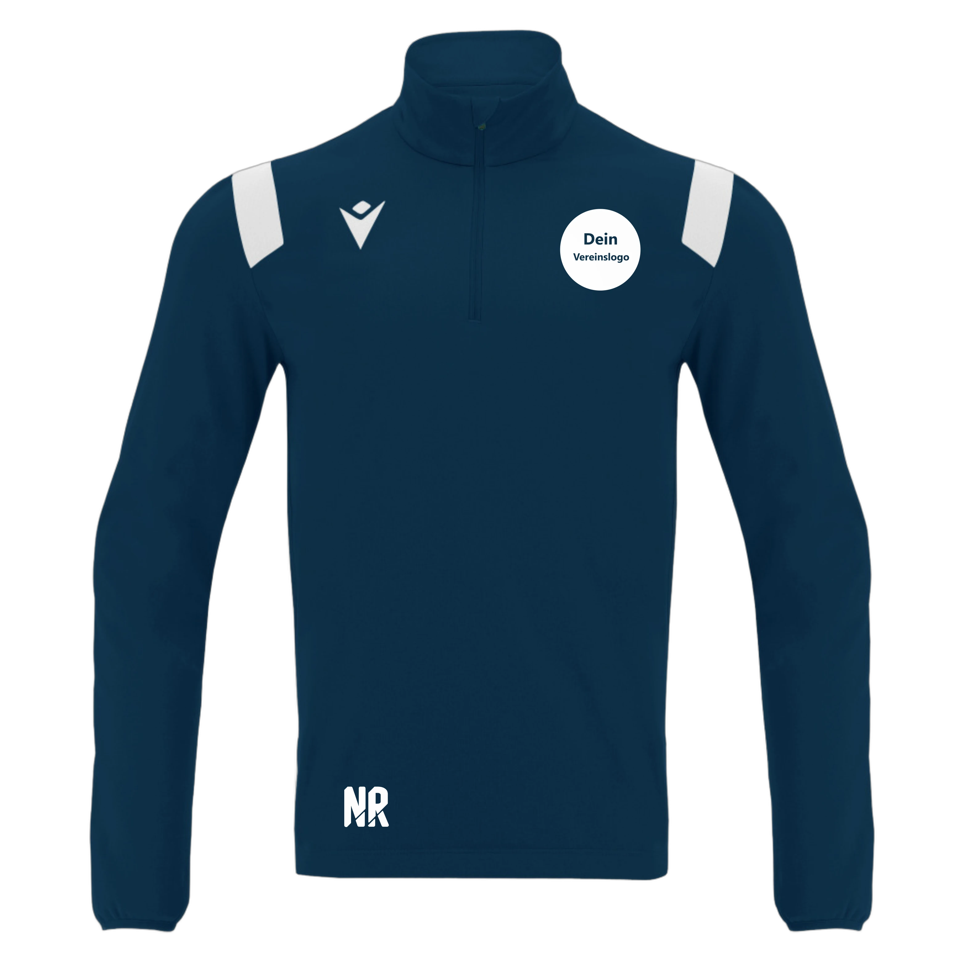 MACRON Herren/Kinder 8172 Gange Training 1/4 Zip Top Inkl. Dein Vereinslogo
