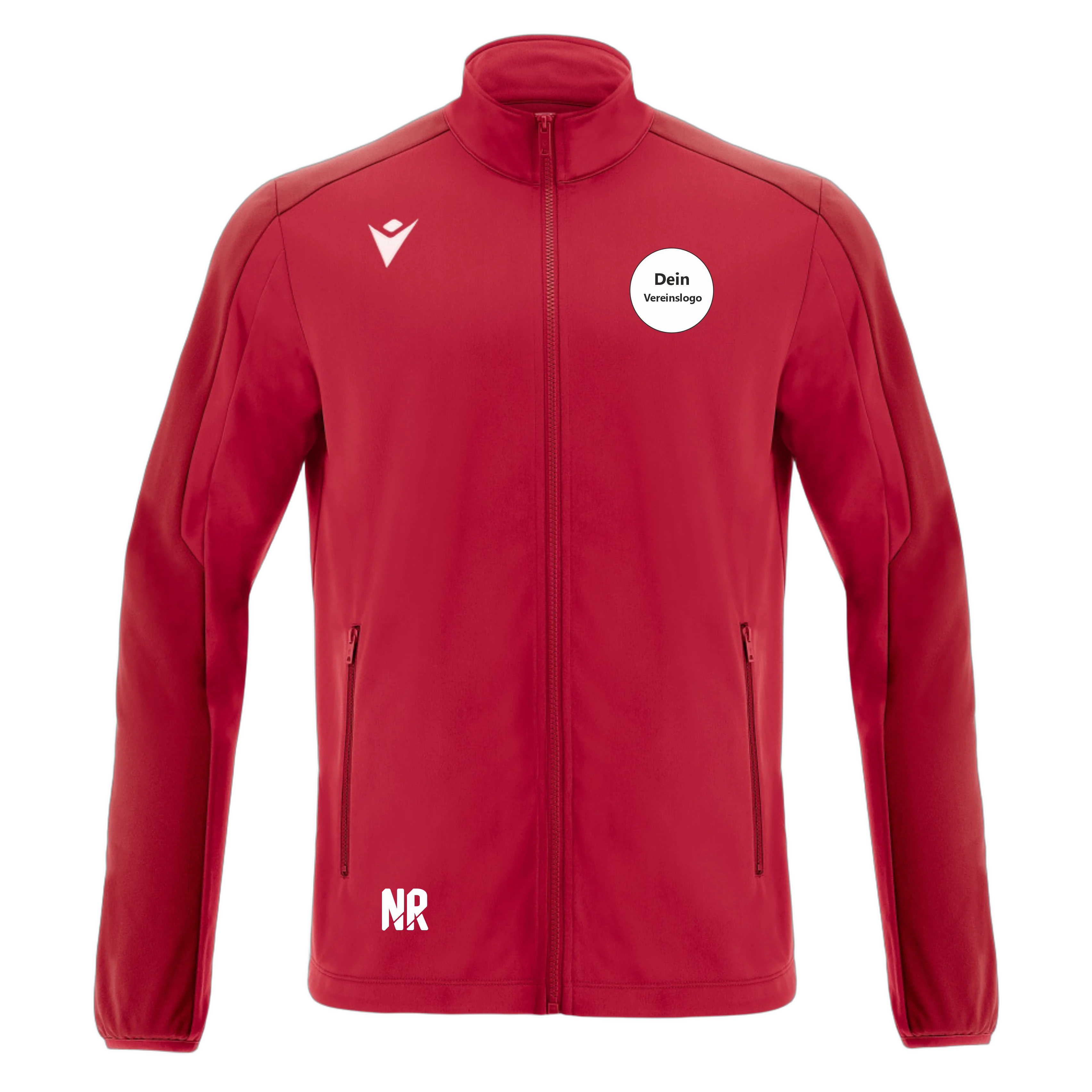 MACRON Herren/Kinder 8081 Seth Full Length Zip Top Inkl. Dein Vereinslogo
