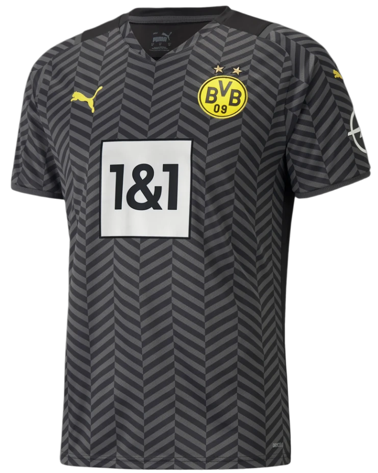 PUMA Kinder 759059 04 BVB AWAY Shirt Replica Jr Youth Jersey 21/22