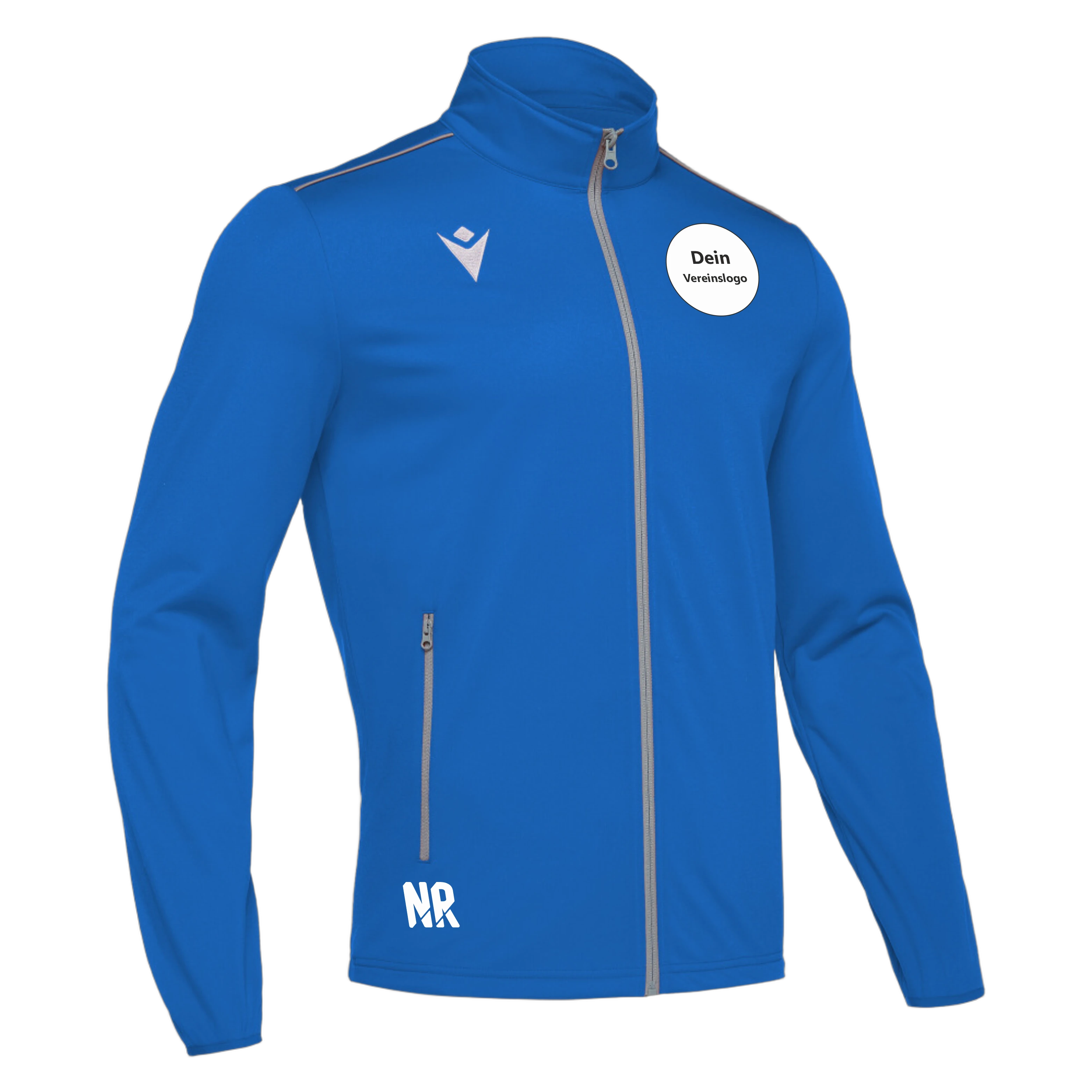 MACRON Herren/Kinder 8122 Nemesis Full Length Zip Top Inkl. Dein Vereinslogo
