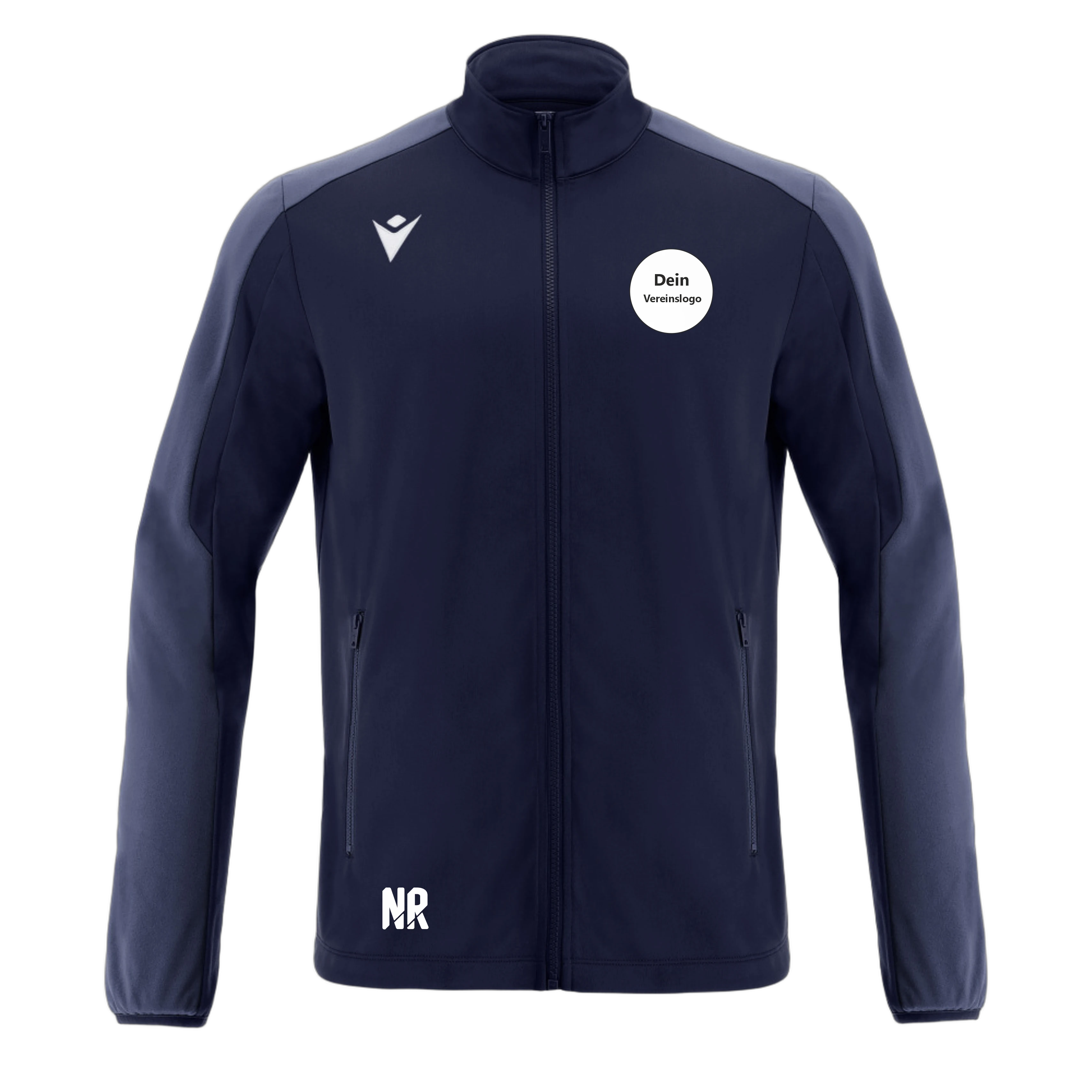 MACRON Herren/Kinder 8081 Seth Full Length Zip Top Inkl. Dein Vereinslogo