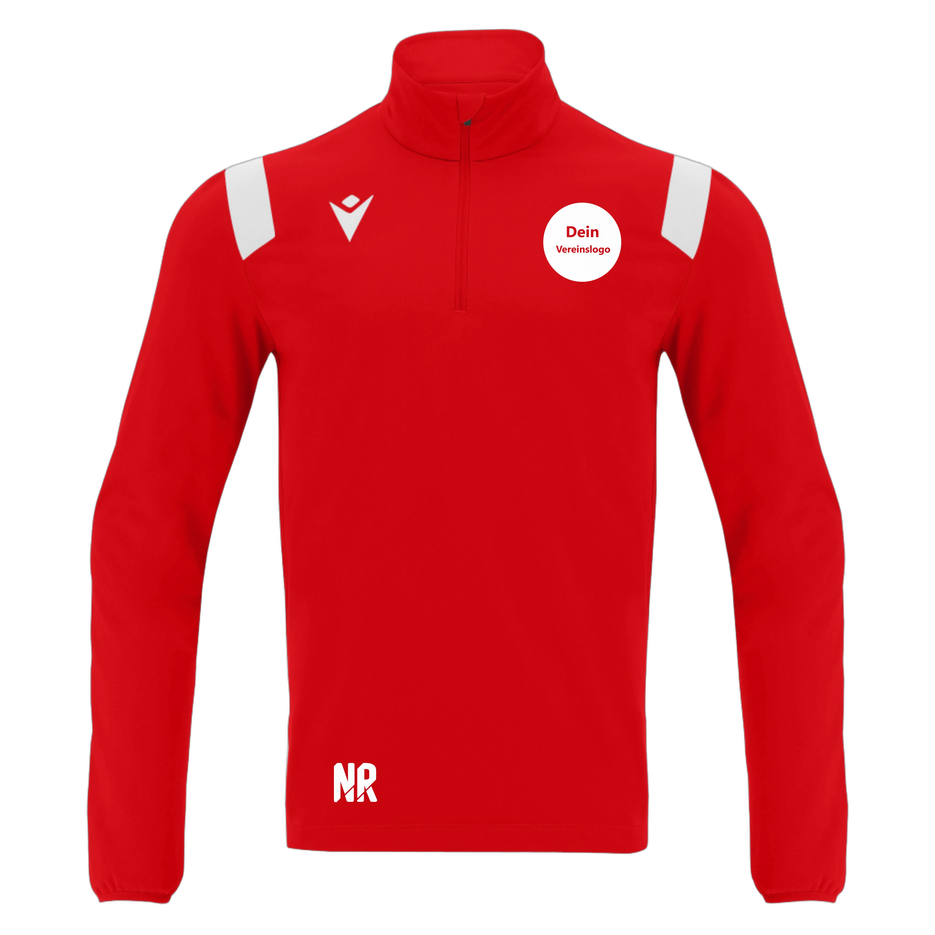 MACRON Herren/Kinder 8172 Gange Training 1/4 Zip Top Inkl. Dein Vereinslogo