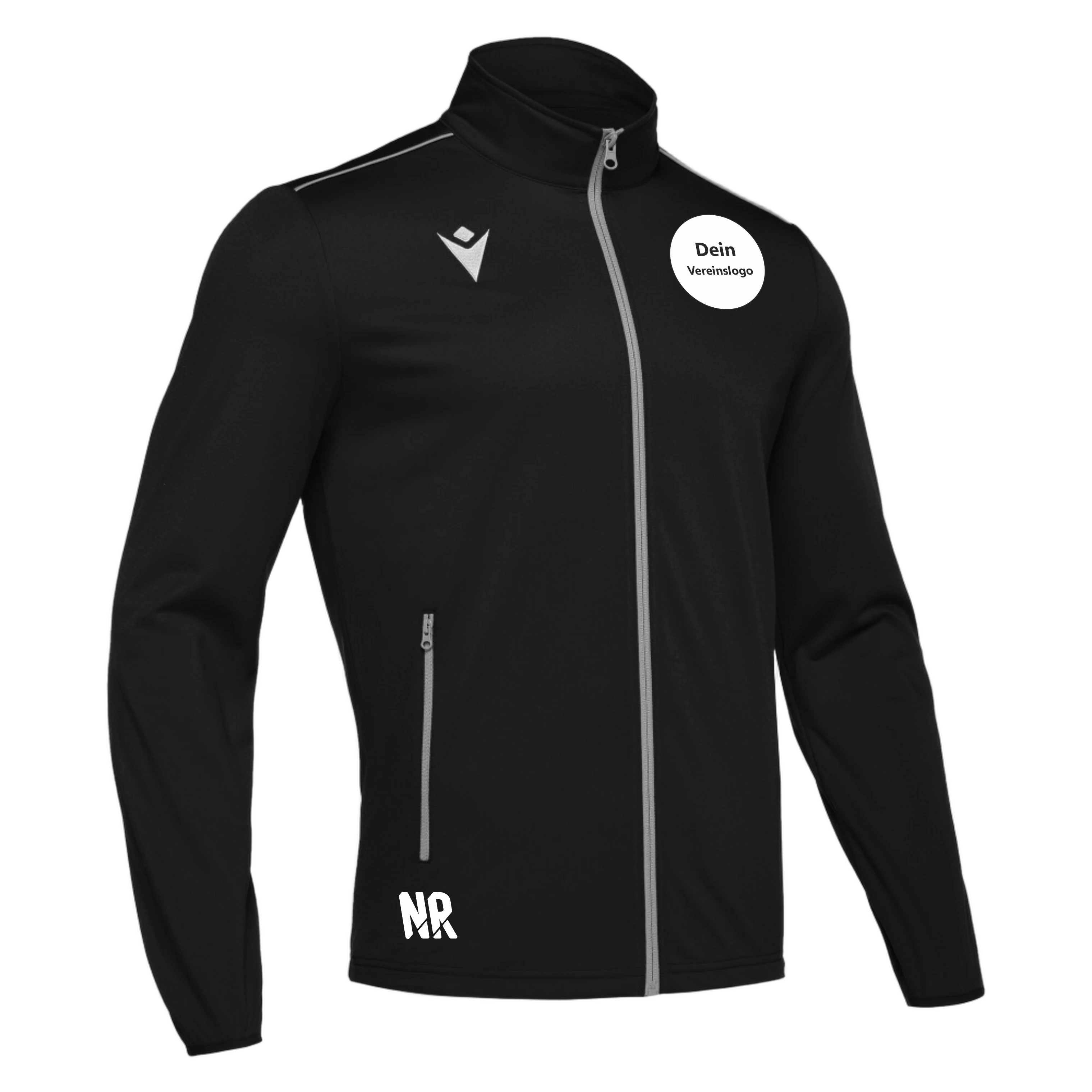 MACRON Herren/Kinder 8122 Nemesis Full Length Zip Top Inkl. Dein Vereinslogo